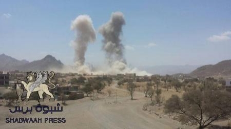 طائرات التحالف تستهدف فجر اليوم أهدافا عسكرية للعدو في ضواحي عدن الشمالية