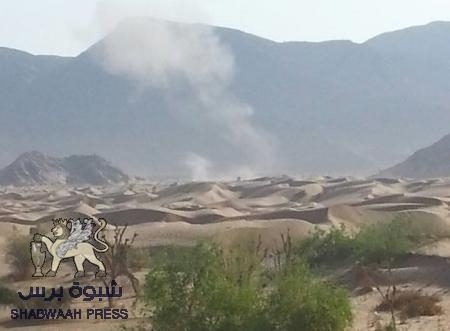 طيران التحالف العربي يدك عدد من المواقع المعادية في بيحان وحريب