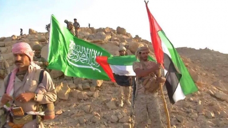 أعلام اليمن ودول التحالف تُرفرف على سد مأرب