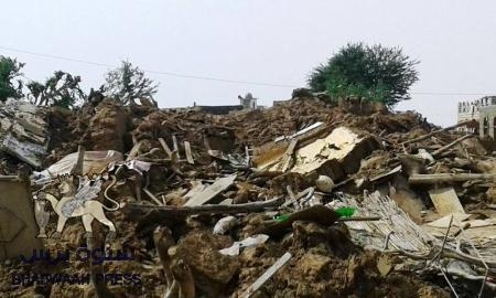 قرية جول الشيخ واعصار شابالا.. ثلاثون ساعه من الامطار هدمت 45بيت و 265جزئي حسب