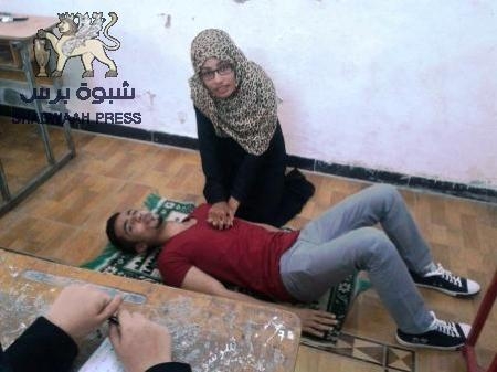 دورة تدريبية في الاسعافات الأولية لمؤسسة المستقبل في مدرسة نوري بعدن