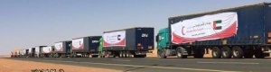 الإمارات تسير قافلة مساعدات إنسانية ضخمة إلى المكلا