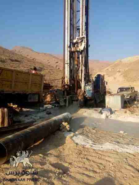 انجاز 70 بالمئة من مشروع حفر البئر الارتوازي الجديد بحقل زمن بفوة الممول من الهلال الأحمر الإماراتي