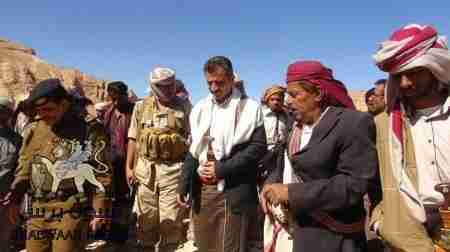 محافظ شبوة لملس : البنك المركزي سوف يشتغل خلال الأيام القادمة ويشيد بأهالي الغيل بالروضة