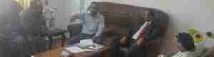 محافظ العاصة عدن الزبيدي  في لقاء مع القاضي صالح ناصر رئيس لجنة الاراضي والتعويضات في الحنوب