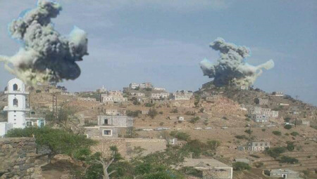 التحالف يخرس مدفعية المليشيا في حدود كرش بلحج