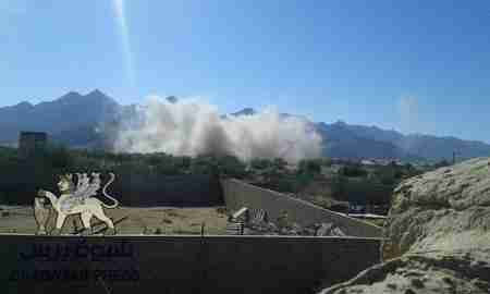 طيران التحالف العربي يدمر خمسة أطقم للحوثيين في بيحان شبوة