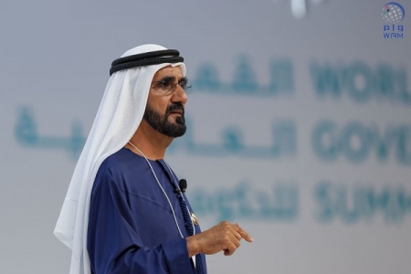 سموّ الشيخ محمد بن راشد يشهد الكلمة الرئيسية لأمين عام الأمم المتحدة خلال القمة العالمية للحكومات