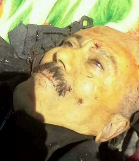 يحي الراعي يتسلم جثة الرئيس السابق صالح