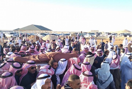 تشييع جثمان الفنان أبو بكر سالم ودفنه بالرياض (صور)