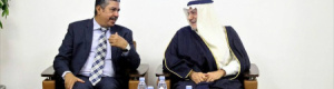 الامير تركي الفيصل يدير ندوة  نقاش ضيفها الرئيسي دولة الاستاذ خالد بحاح في مركز الملك فيصل للدراسات