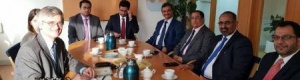 قيادة المجلس الإنتقالي تلتقي في أبو ظبي بمبعوث مملكة السويد إلى اليمن