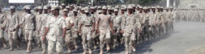 قوات الحزام الأمني تتمدد وموكب عسكري ضخم يتحرك باتجاه الضالع