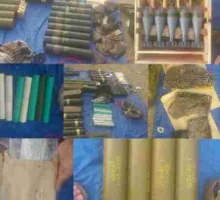 قوات الحزام الامني تضبط كميات من الاسلحة والذخائر المهربة في لحج