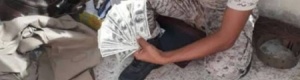 نقطة دوفس بأبين تلقي القبض على مهرب عملات نقدية مزورة