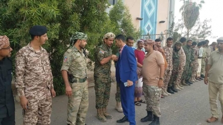 قائد اللواء الأول دعم وإسناد يصل عدن قادما من الخارج