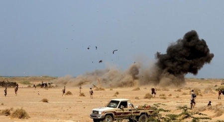 تشييع جثامين 7 من افراد المقاومة الجنوبية قتلوا بمعارك الحديدة