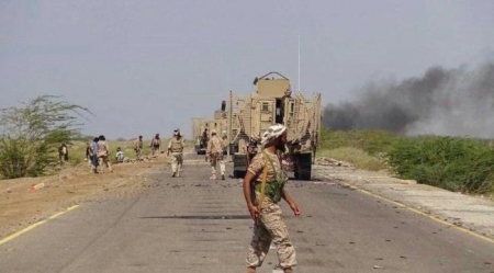 قوات التحالف العربي تدعو المواطنين بالحديدة الى عدم استخدام طريق كيلو ١٦