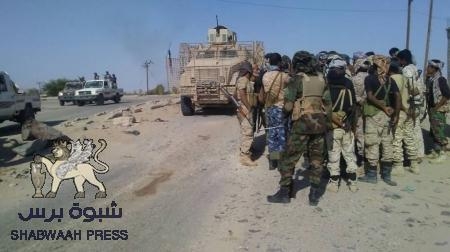 قوات النخبة الشبوانية تقوم لأول مرة بتأمين مدينة نصاب بمحافظة شبوة