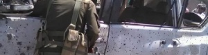 نجاة العقلة واستشهاد اربعة وجرح ثلاثة في تفجير عبوة ناسفة بـ سيارته بالضالع