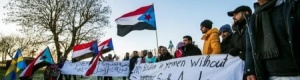 أبناء الجنوب العربي في السويد يتظاهرون للمطالبة بحق تقرير المصير (بيان وصور)