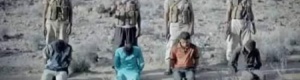 تنظيم داعش الإرهابي اليمني يبث تسجيلا لاعدام اربعة مواطنين بالبيضاء