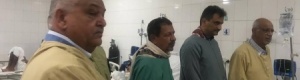 قياديان في الإنتقالي يزوران اللوائين الزنداني وطماح وعدد من القيادات والجنود في مستشفيات العاصمة عدن